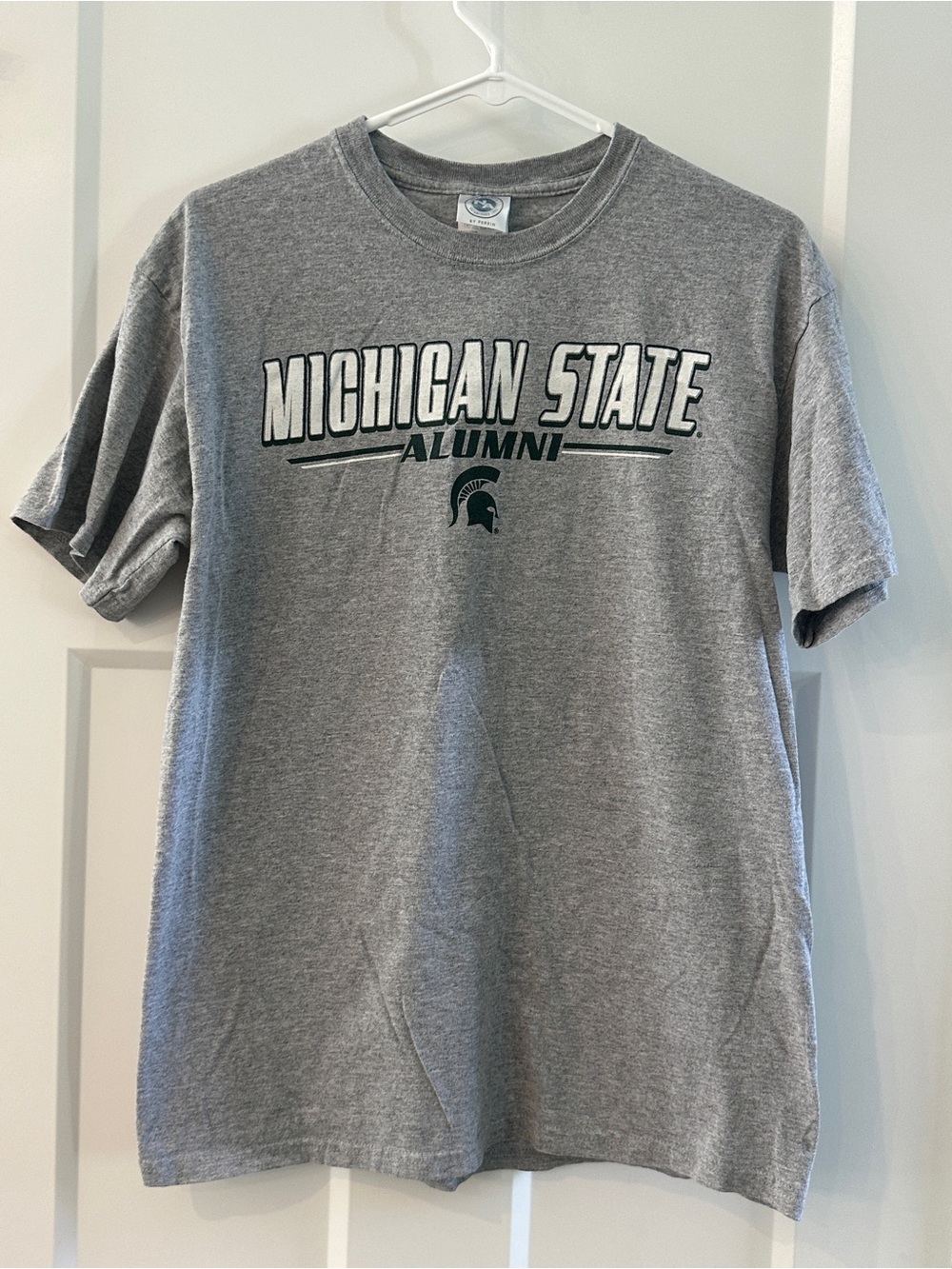 Michigan State Alumni T-Shirt Gray Spartans size medium